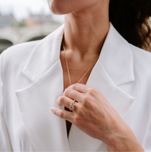 Load image into Gallery viewer, Salt and Pepper Diamond Granulated Ring
