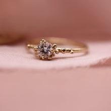 Load image into Gallery viewer, Solitaire Diamond Granulated Ring
